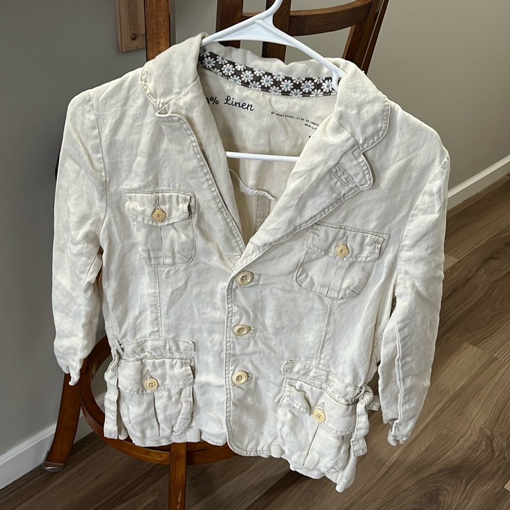 Beige button down G1 jacket